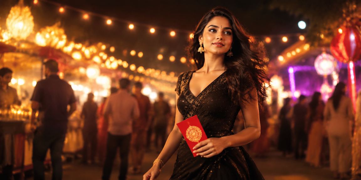 VIP members enjoying exclusive benefits at vibrant Indian night market